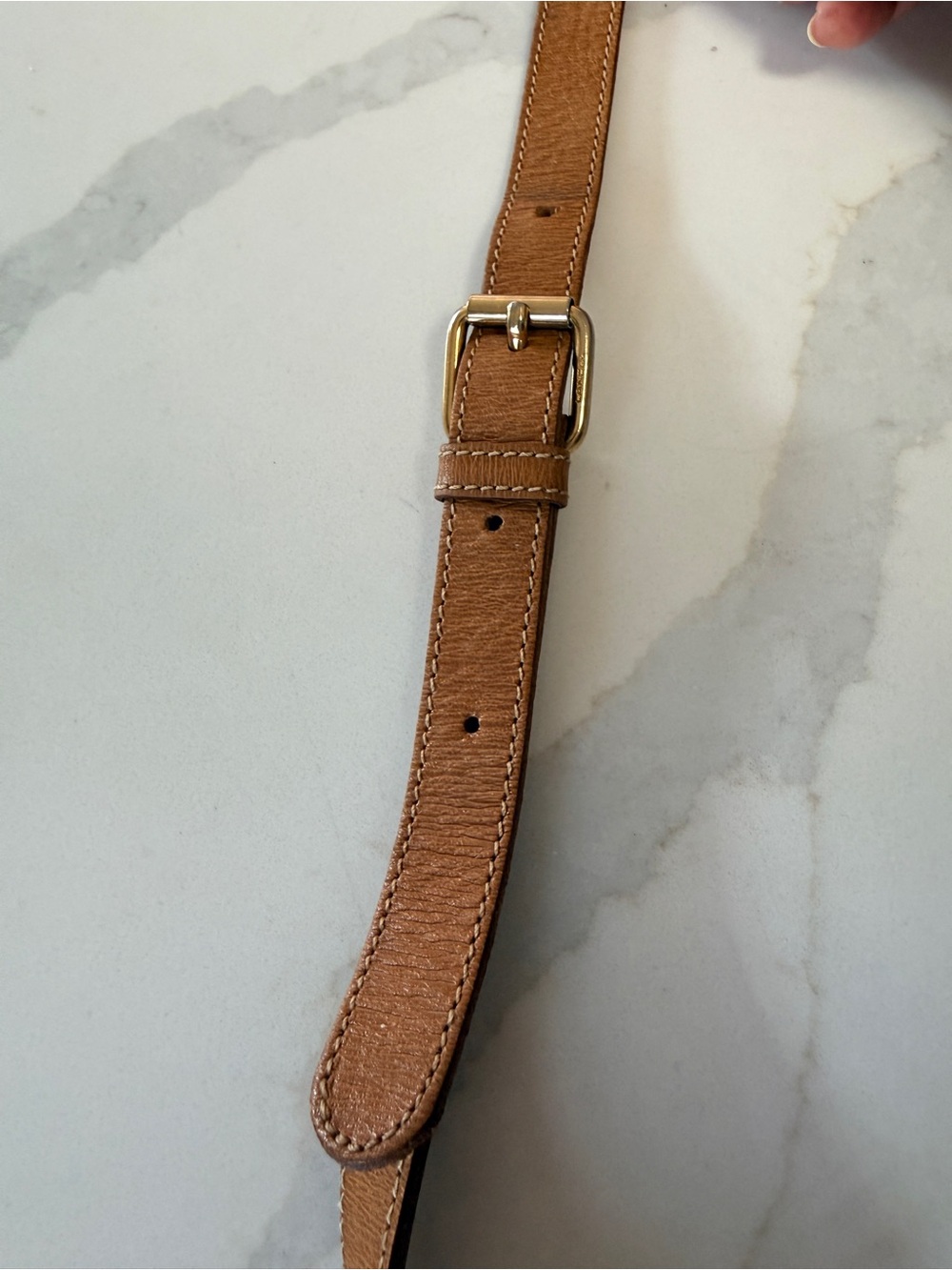 Vintage Lancel Brown & Tan Leather Crossbody Saddle Bag | Made in France - Picture 16 of 16